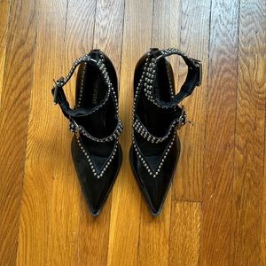Jeffrey Campbell / Free People Walk on By black studded heels
